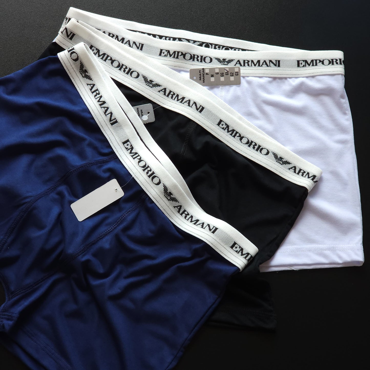 1 grade com 12 cuecas Plus Size - Tecido poliamida peletizada Premium - (Não acompanham caixinhas)