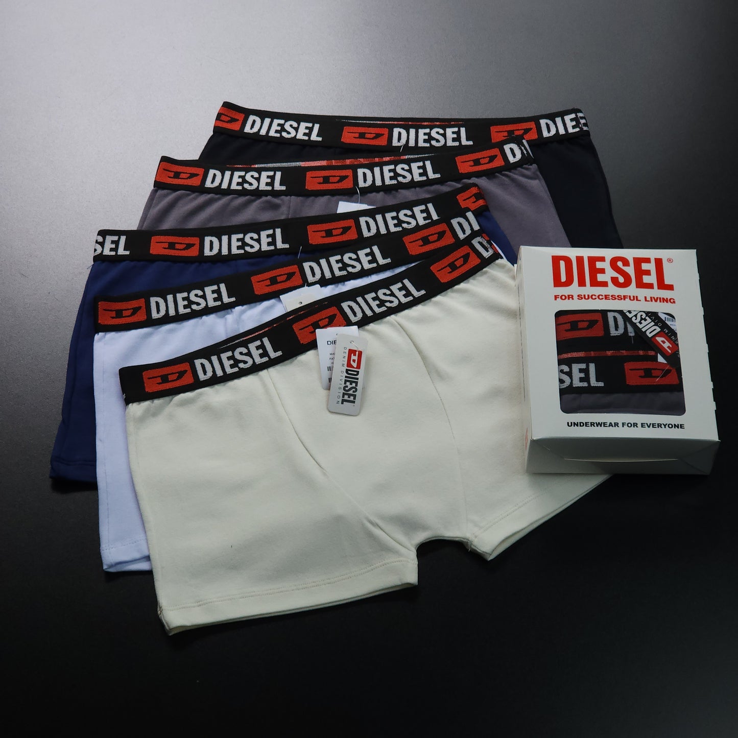 1 GRADE (12 CUECAS) LUXO 3 CORES - (4 CAIXINHAS GRÁTIS)