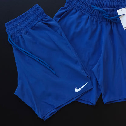 Short Elastano (Bolso Traseiro Com Zíper) - Azul Royal