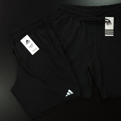 Short Elastano com Zíper - Preto