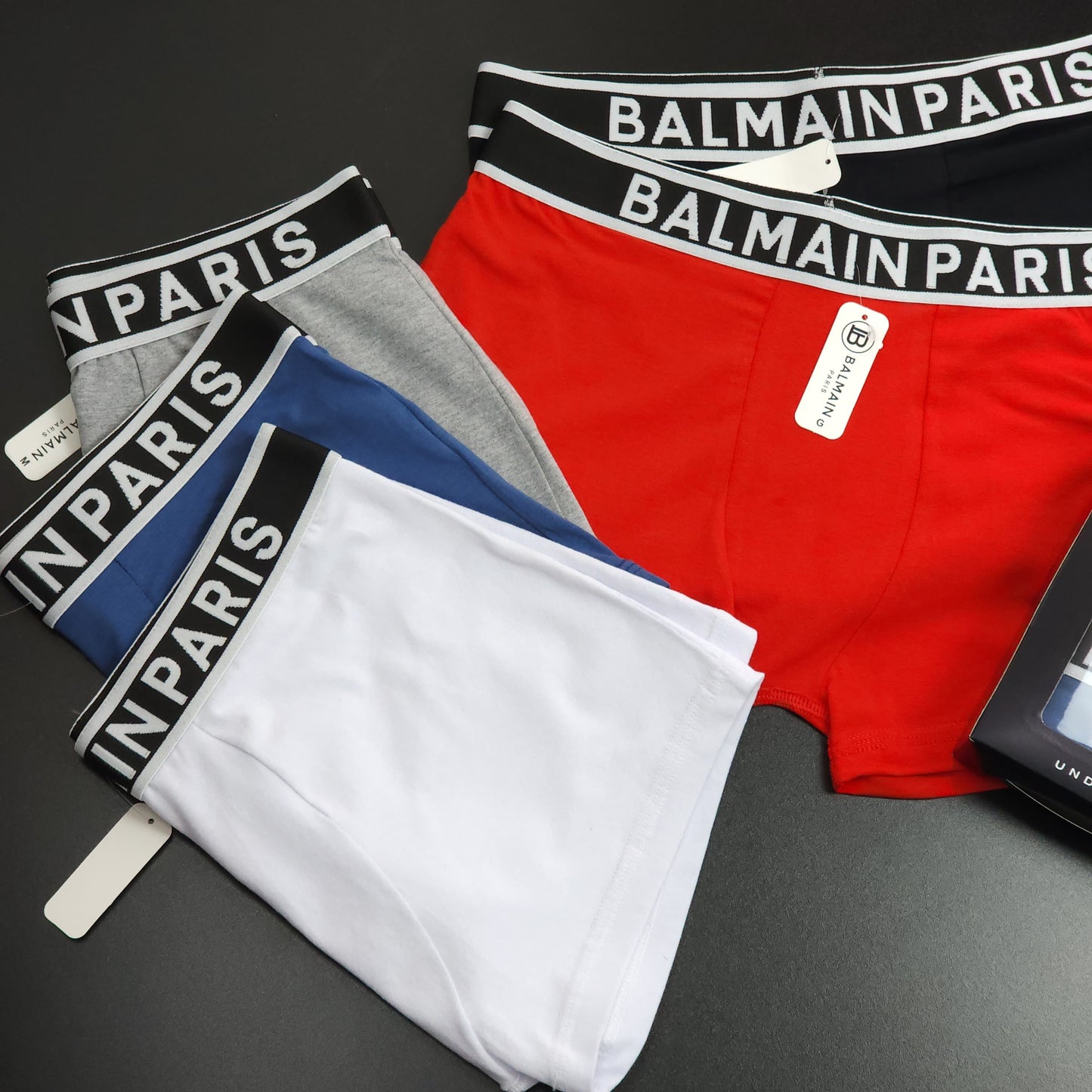 1 GRADE (12 CUECAS) LUXO 3 CORES - (4 CAIXINHAS GRÁTIS)