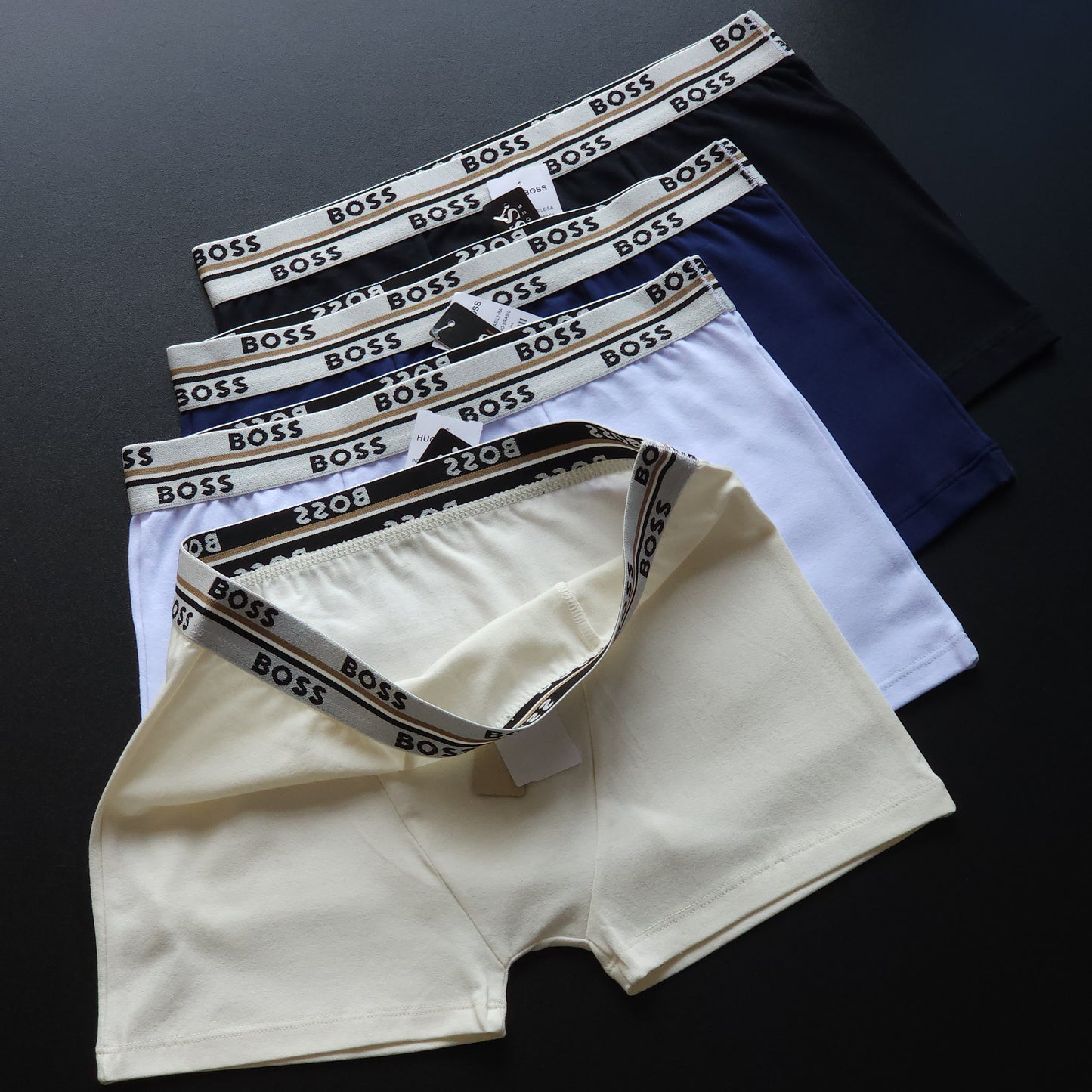 1 GRADE (12 CUECAS) LUXO 3 CORES - (4 CAIXINHAS GRÁTIS)