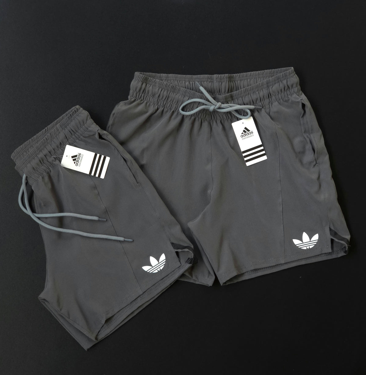 Short Elastano  - Cinza Chumbo