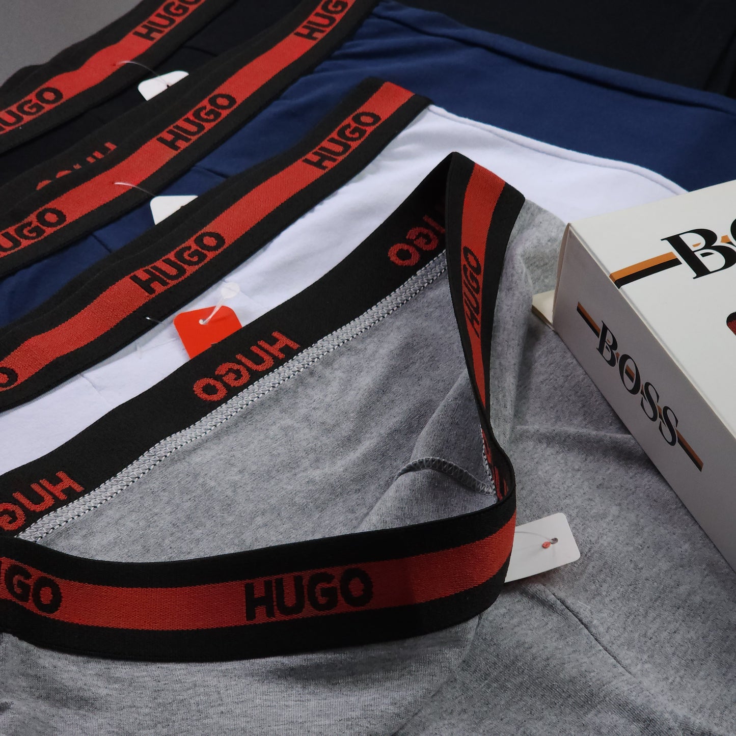 1 GRADE (12 CUECAS) LUXO 3 CORES - (4 CAIXINHAS GRÁTIS)