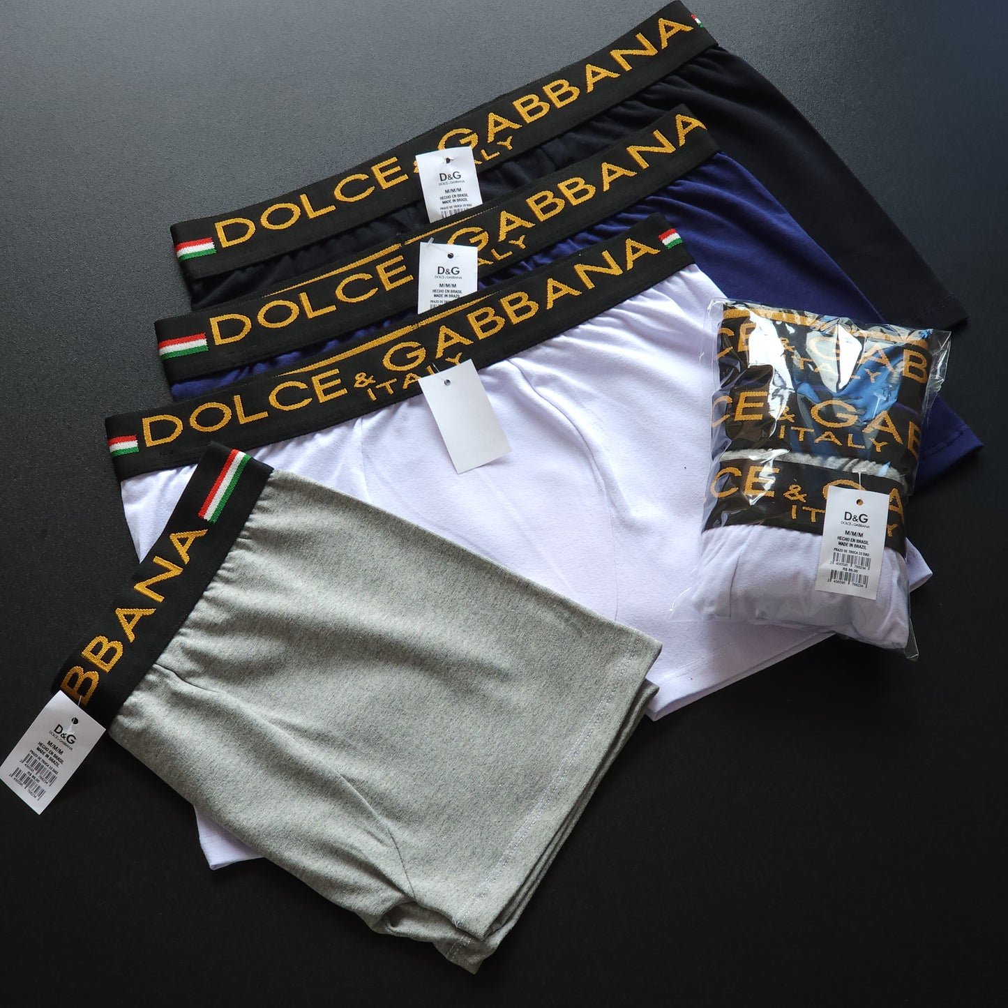 1 GRADE (12 CUECAS) PREMIUM COM 3 CORES SORTIDAS - (4 SAQUINHOS GRÁTIS)