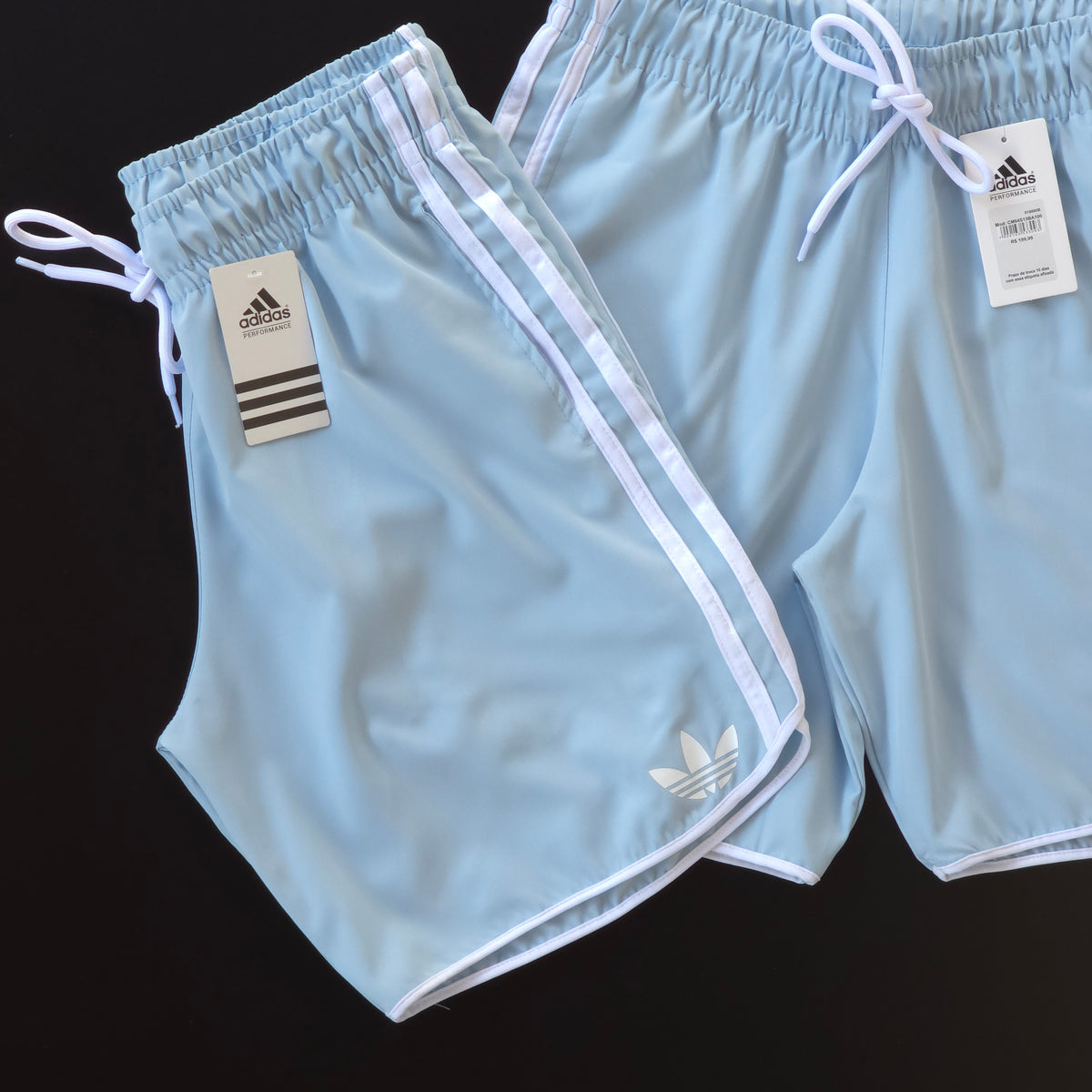 Short Elastano  - Azul Bebê