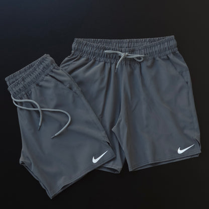 Short Elastano (Bolso Traseiro Com Zíper) - Cinza Chumbo – SE333