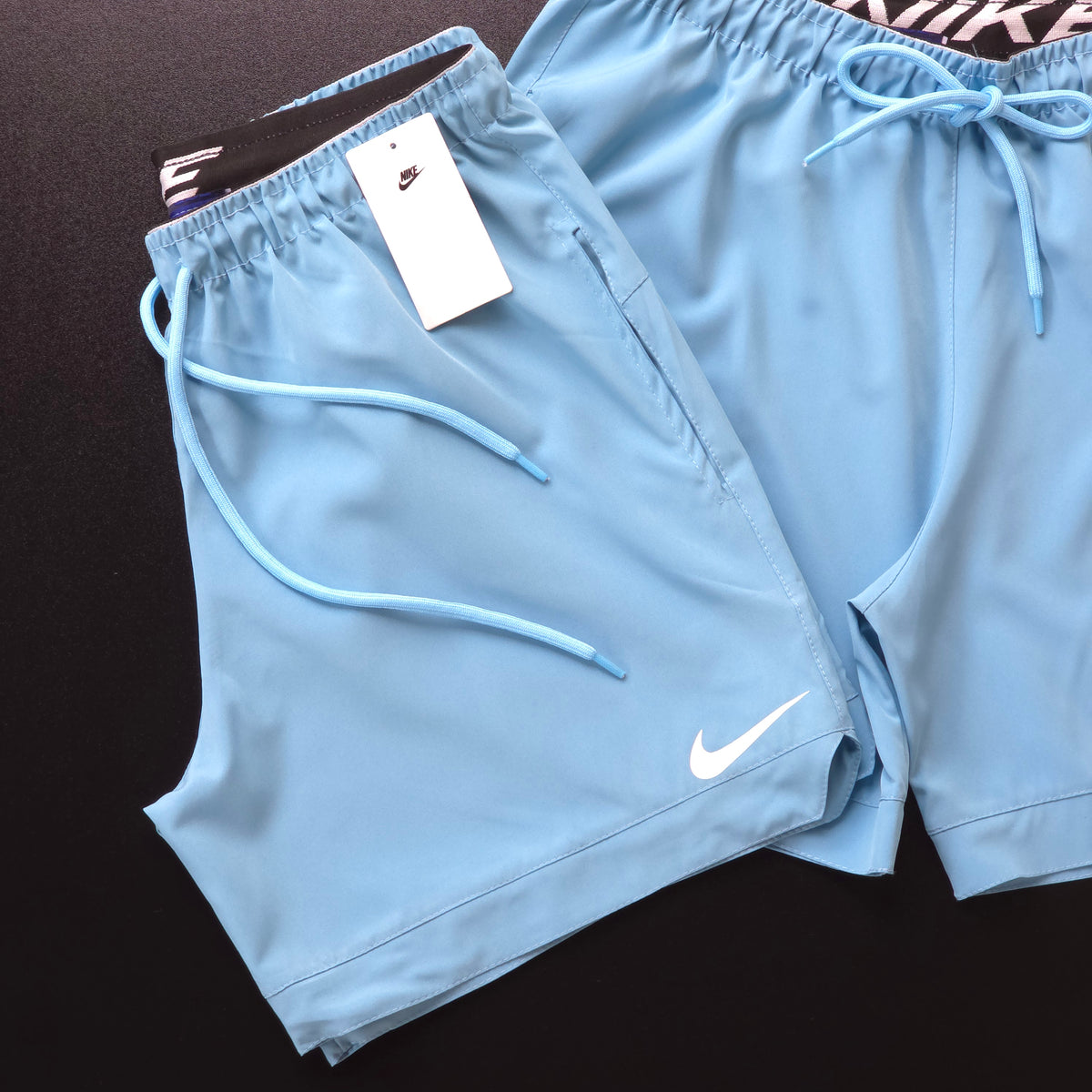Short Elastano  - Azul Bebê