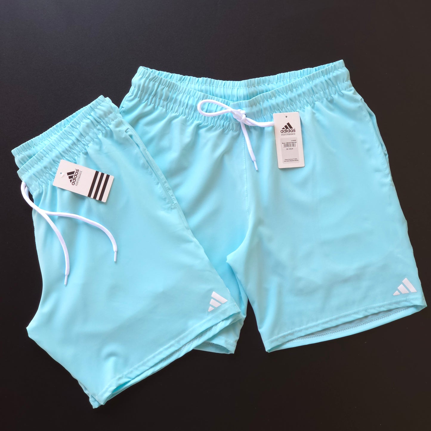 Short Elastano  - Azul Bebê