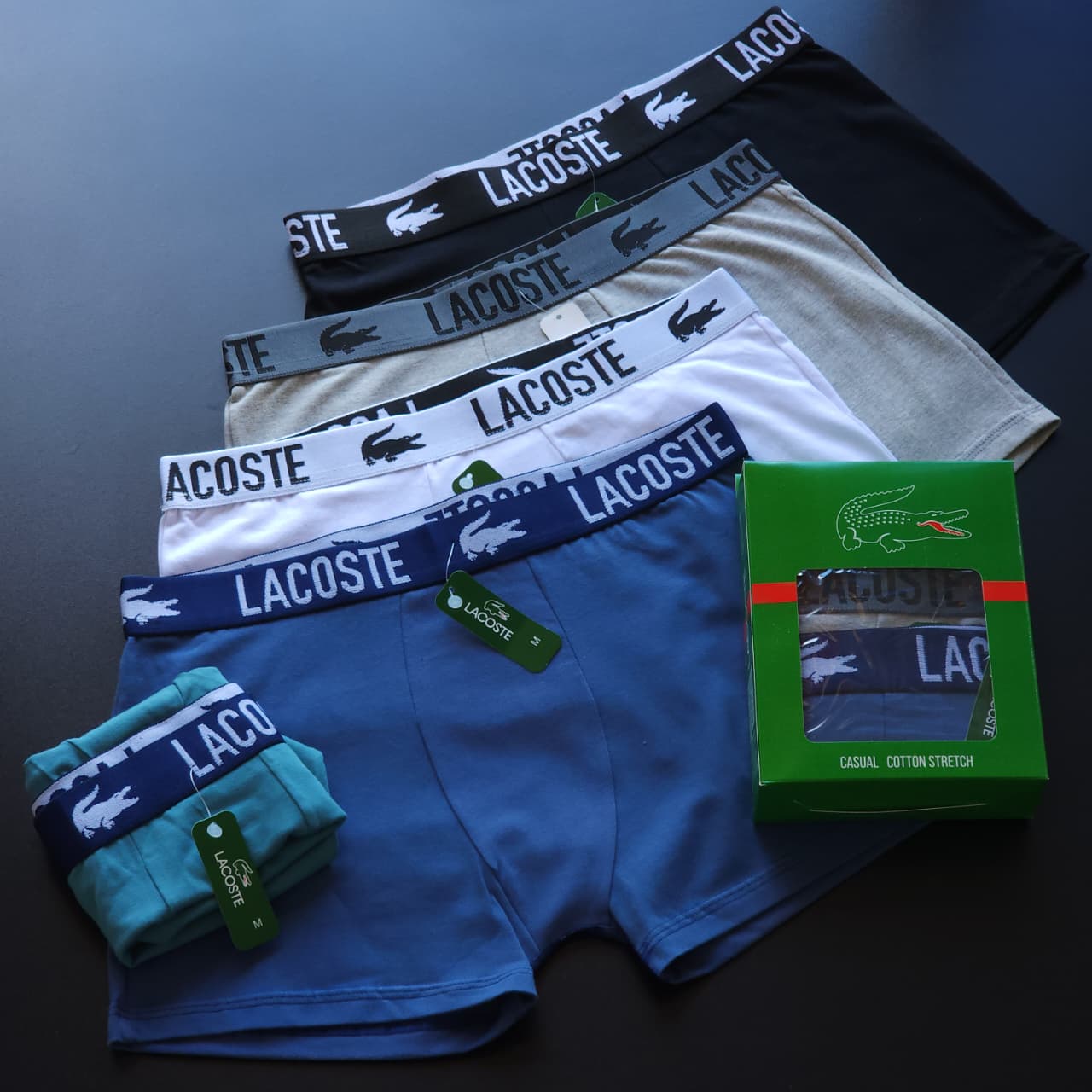 12 CUECAS LUXO ( 1 grade ) COM 3 CORES - ACOMPANHA 4 CAIXINHAS GRÁTIS