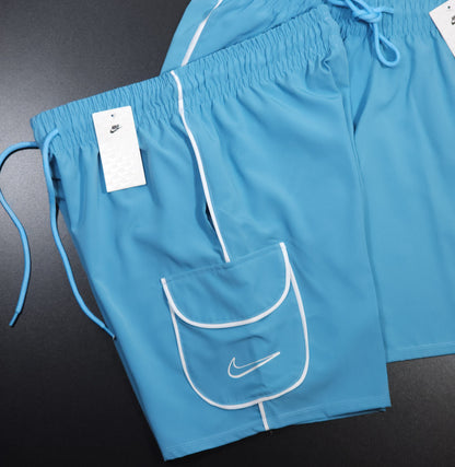 Short Elastano - Azul Bebê