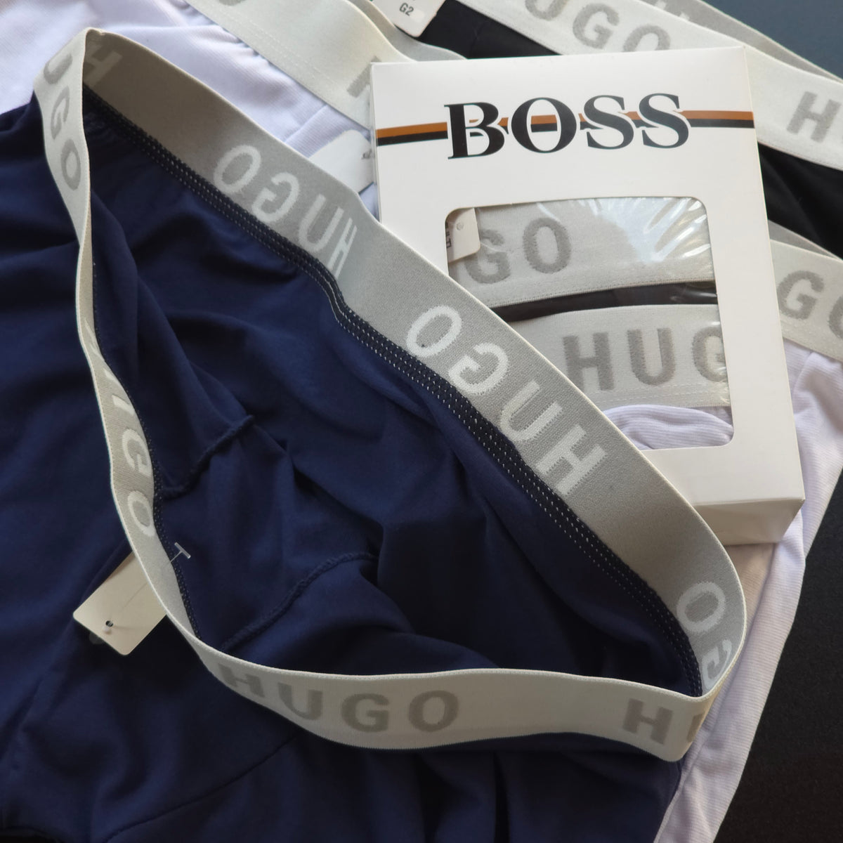 1 grade com 12 cuecas Plus Size - Tecido poliamida peletizada Premium ( Acompanha 4 caixinhas grátis)