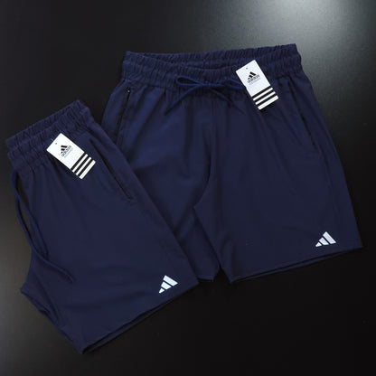 Short Elastano com Zíper - Marinho