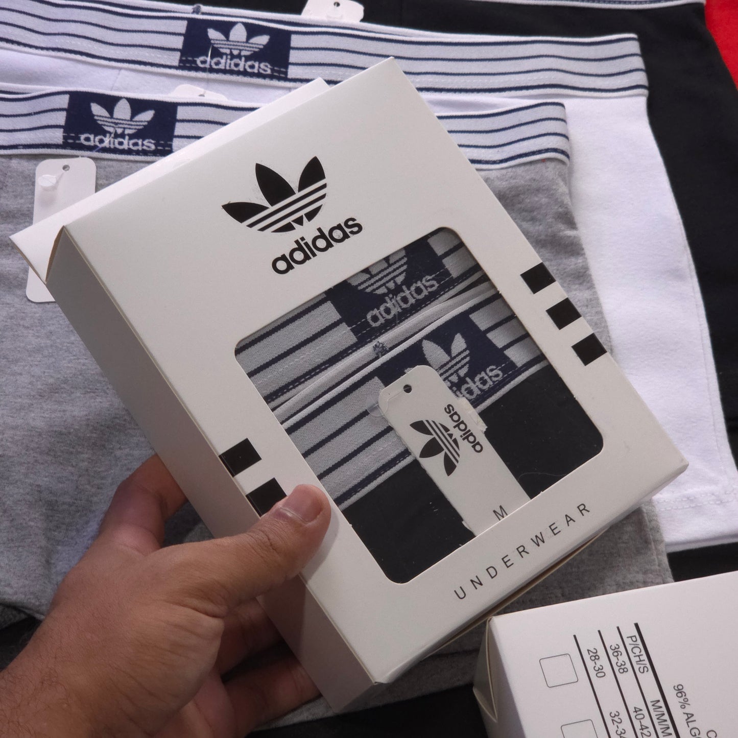 1 GRADE (12 CUECAS) LUXO 3 CORES - (4 CAIXINHAS GRÁTIS)