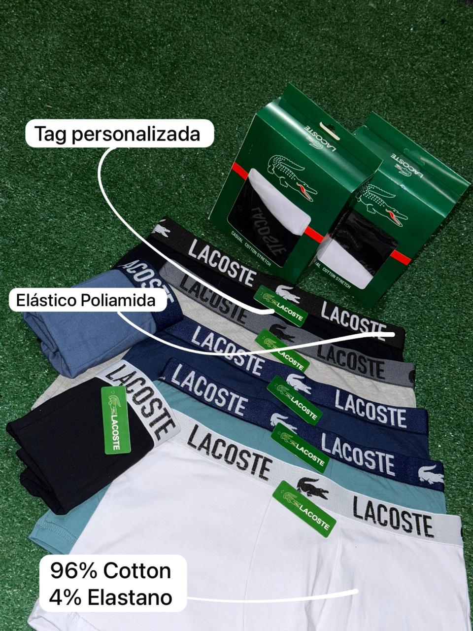 12 CUECAS LUXO ( 1 grade ) COM 3 CORES - ACOMPANHA 4 CAIXINHAS GRÁTIS