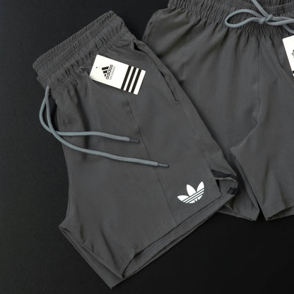 Short Elastano  - Cinza Chumbo