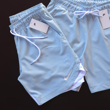 Short Elastano  - Azul Bebê
