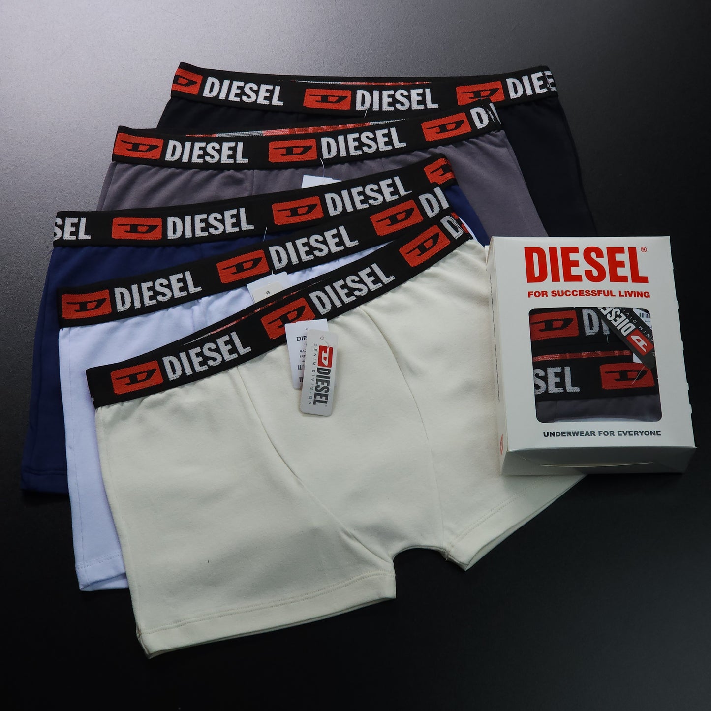 1 GRADE (12 CUECAS) LUXO 3 CORES - (4 CAIXINHAS GRÁTIS)