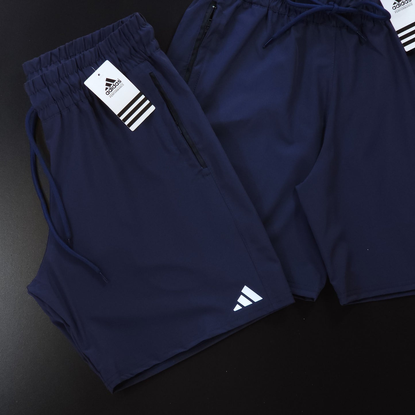 Short Elastano com Zíper - Marinho