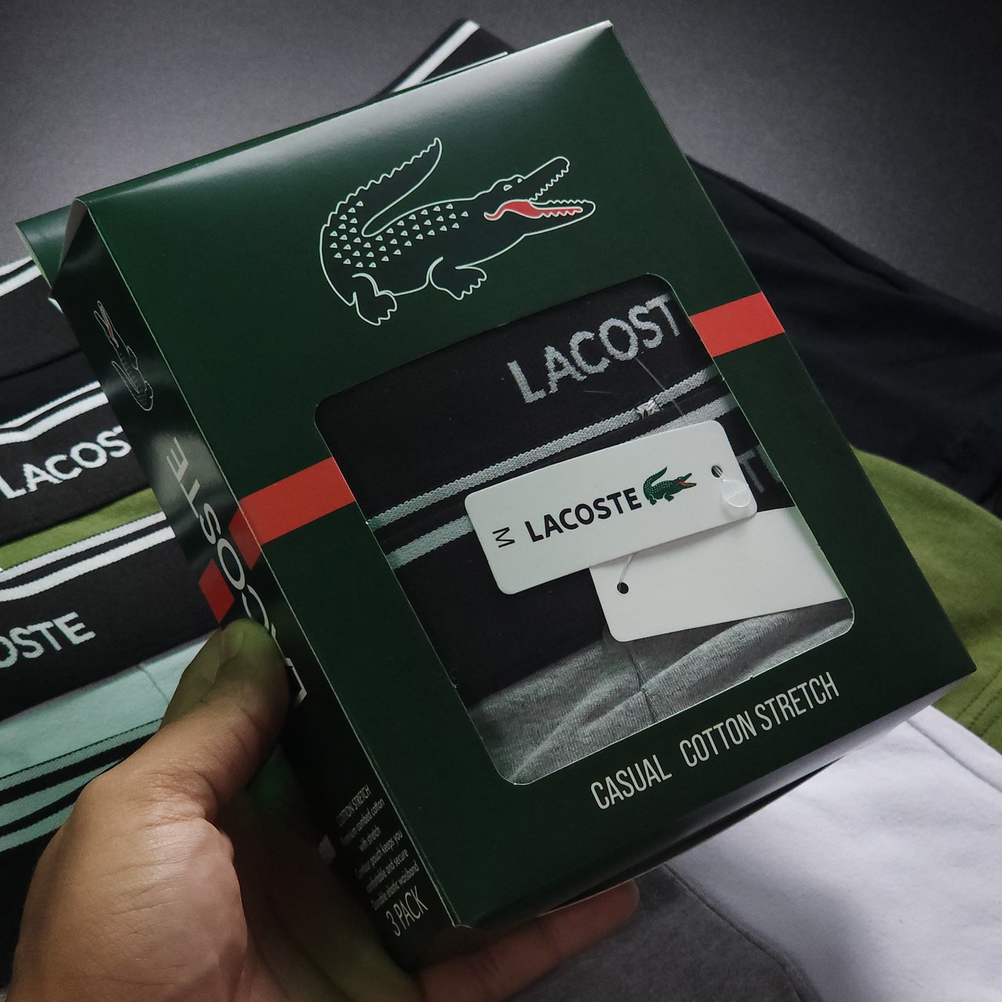 12 CUECAS LINHA LUXO COM 3 CORES - ACOMPANHA 4 CAIXINHAS GRÁTIS.