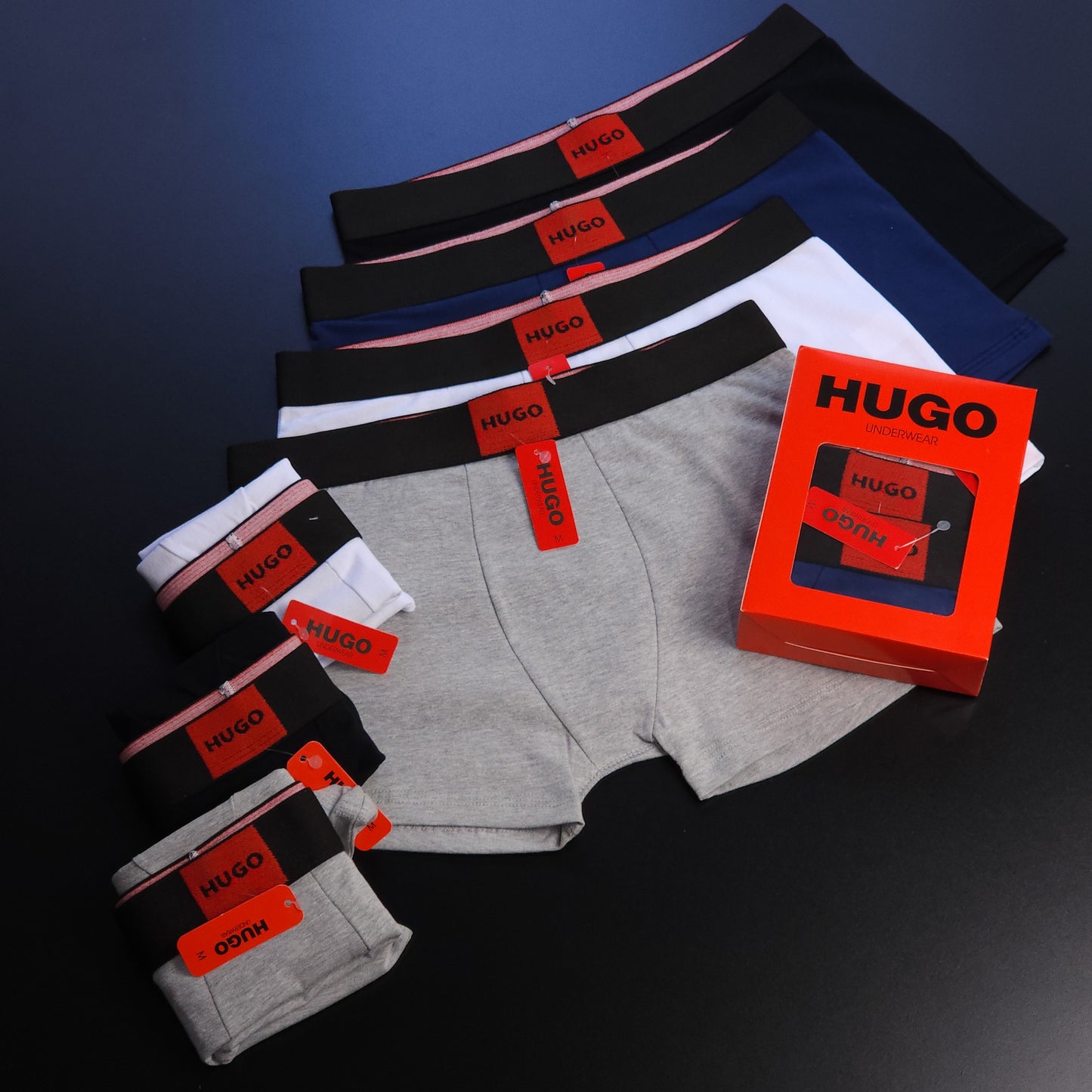 1 GRADE (12 CUECAS) LUXO 3 CORES - (4 CAIXINHAS GRÁTIS)