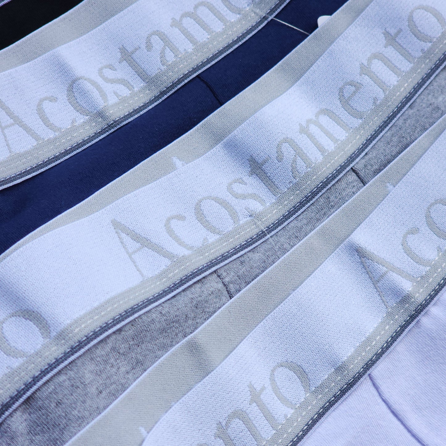 12 CUECAS ( 1 GRADE ) LINHA LUXO / ELÁSTICO POLIAMIDA / 3 CORES POR GRADE / ACOMPANHA 4 CAIXINHAS GRÁTIS.