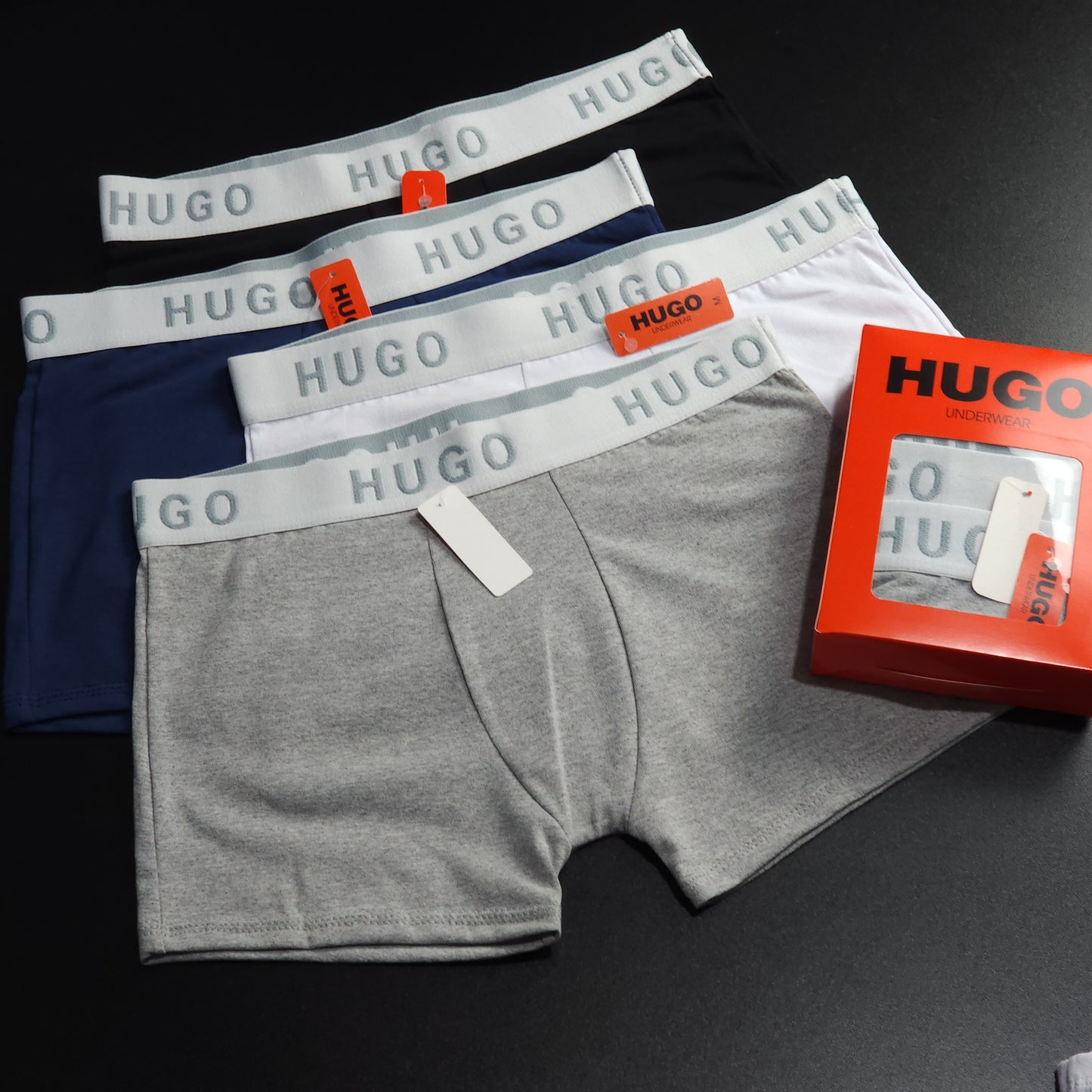 1 GRADE (12 CUECAS) LUXO 3 CORES - (4 CAIXINHAS GRÁTIS)