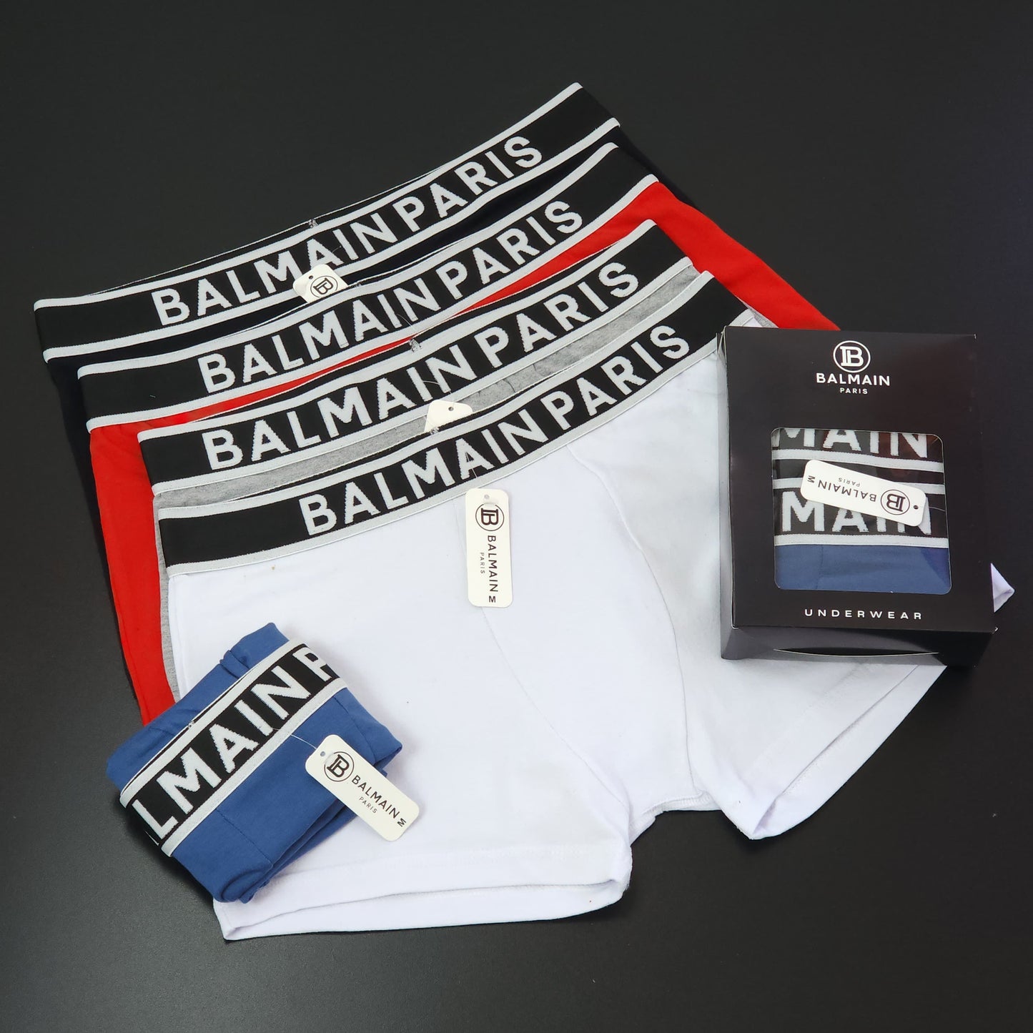 1 GRADE (12 CUECAS) LUXO 3 CORES - (4 CAIXINHAS GRÁTIS)