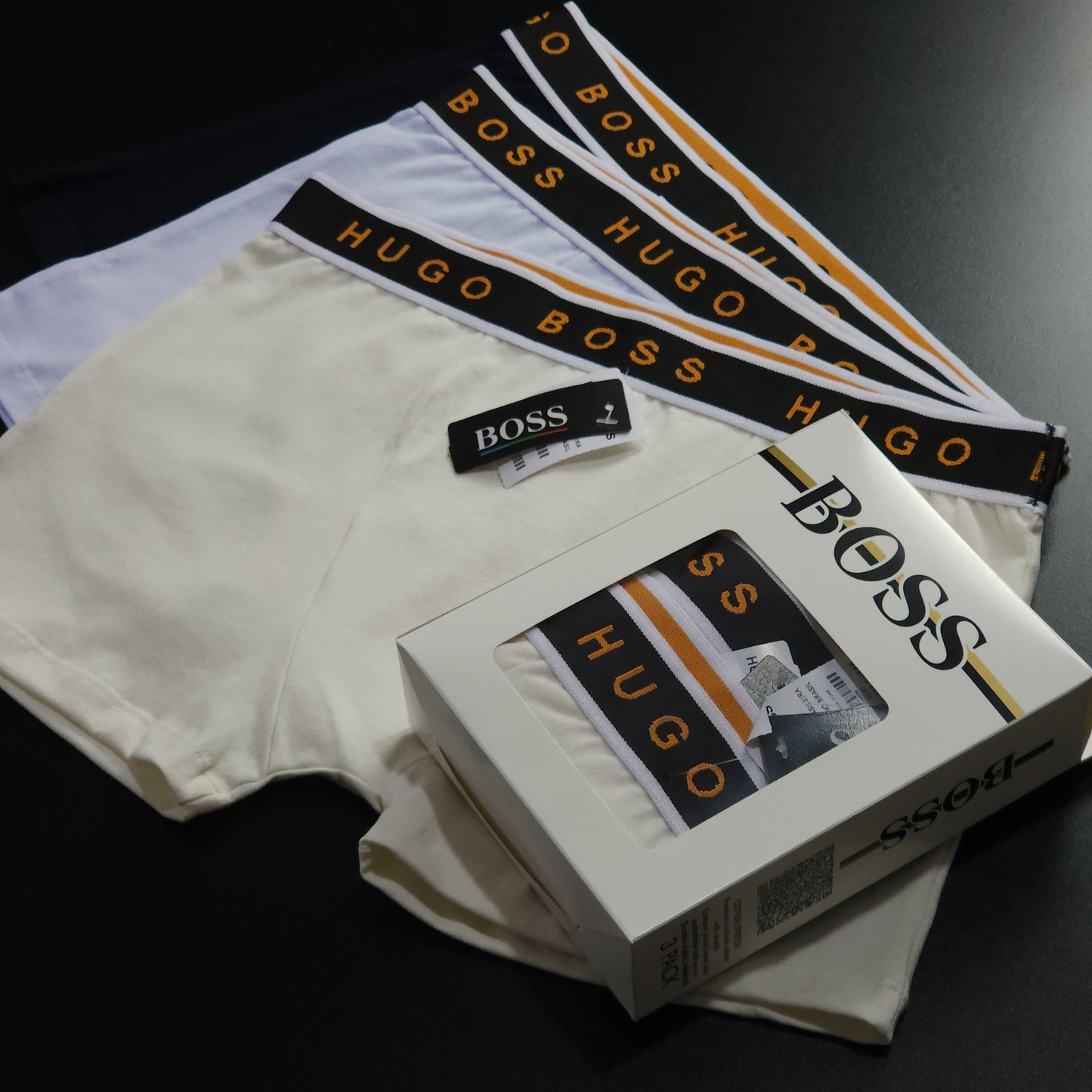 1 GRADE (12 CUECAS) LUXO 3 CORES - (4 CAIXINHAS GRÁTIS)