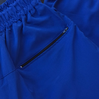 Short Elastano (Bolso Traseiro Com Zíper) - Azul Royal