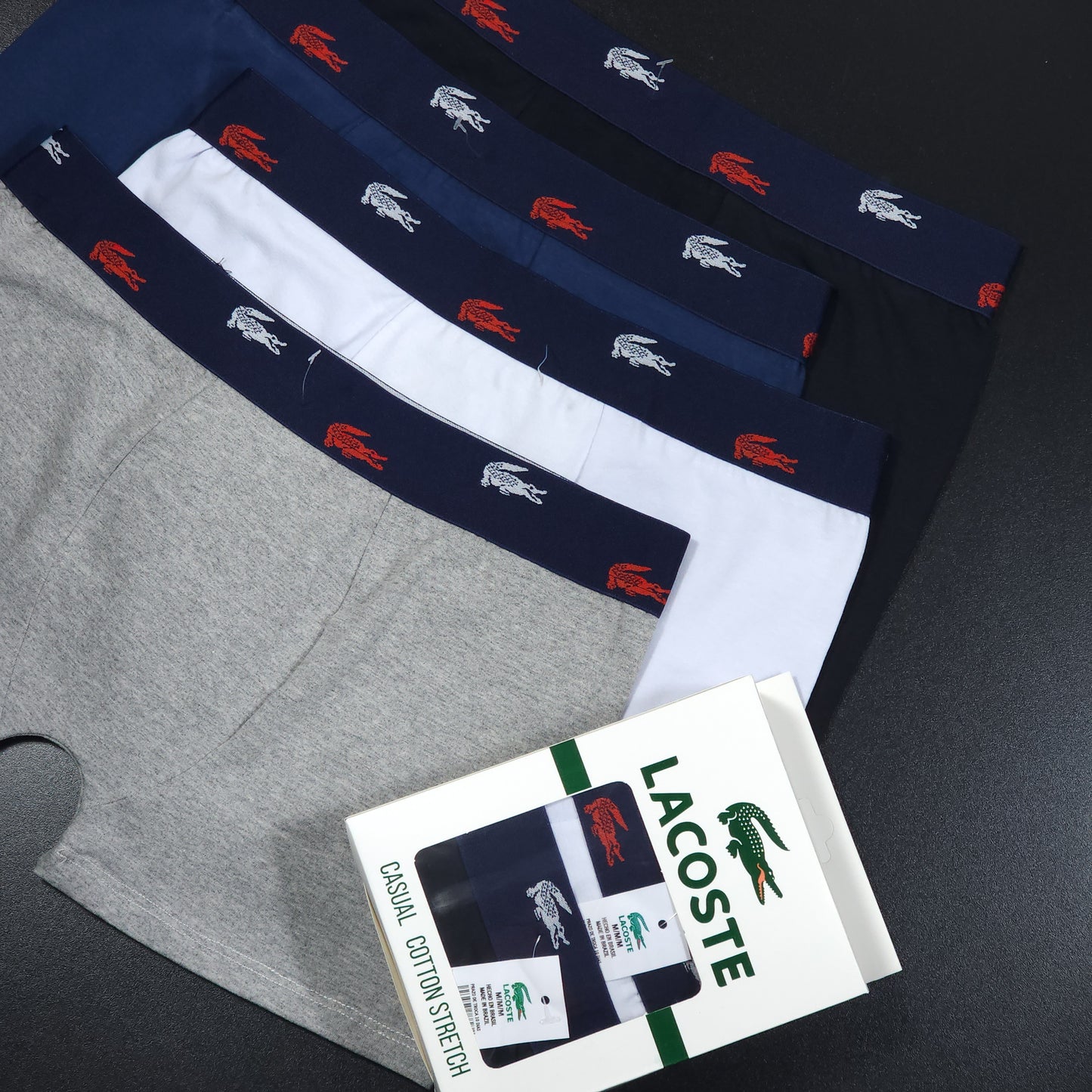 1 GRADE 12 CUECAS PREMIUM 3 CORES - (4 CAIXINHAS GRÁTIS)