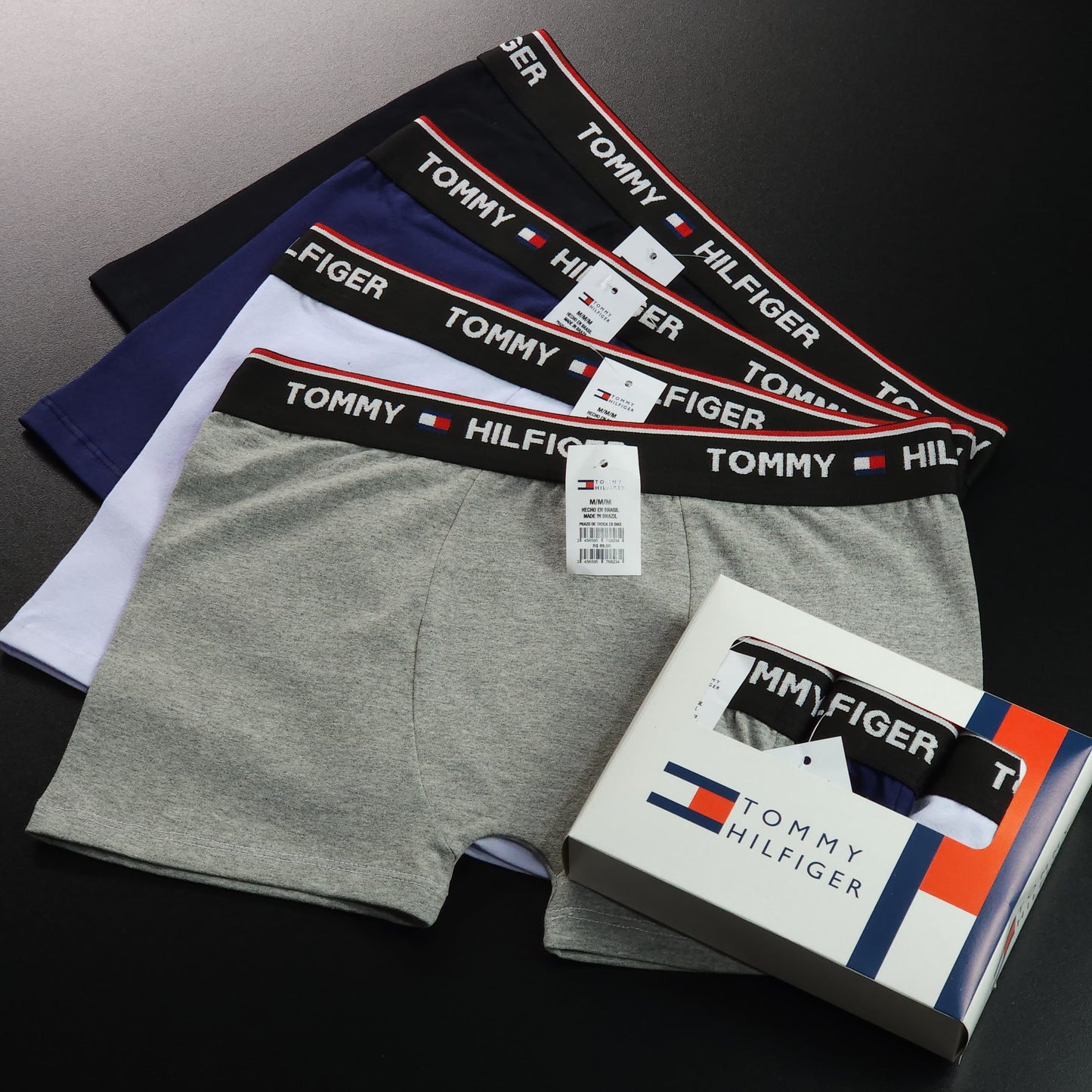 1 GRADE (12 CUECAS) PREMIUM COM 3 CORES SORTIDAS - (4 CAIXINHAS GRÁTIS)