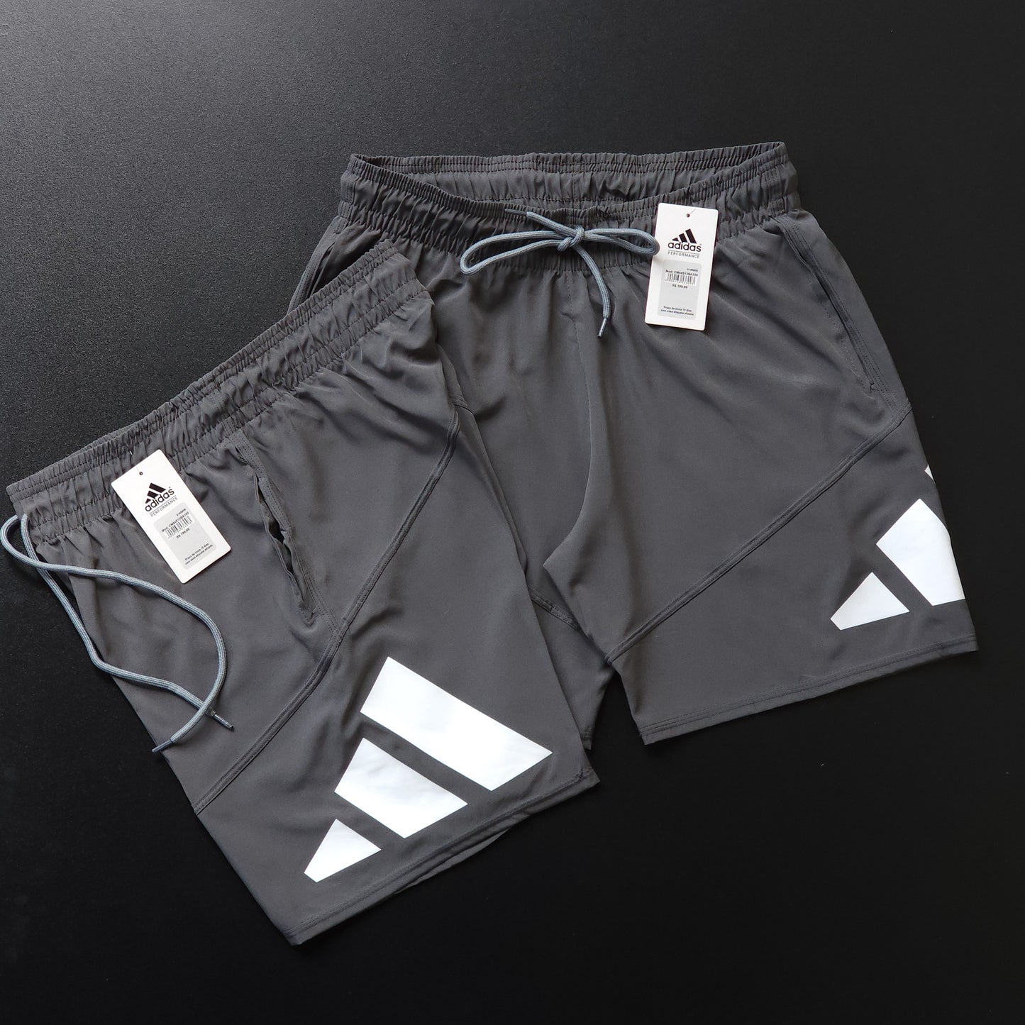 Short Elastano  - Cinza Chumbo