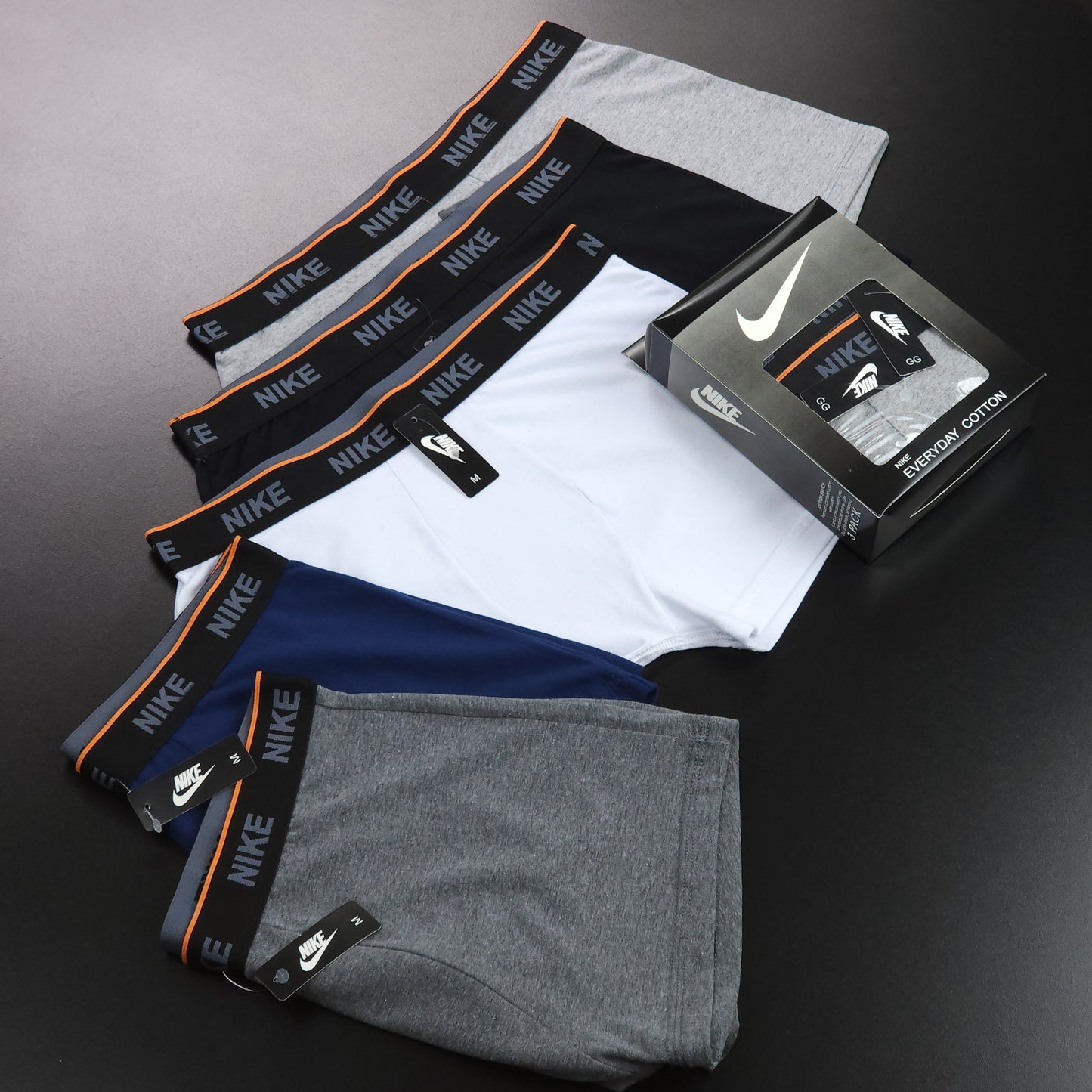 1 GRADE (12 CUECAS) LUXO 3 CORES - (4 CAIXINHAS GRÁTIS)