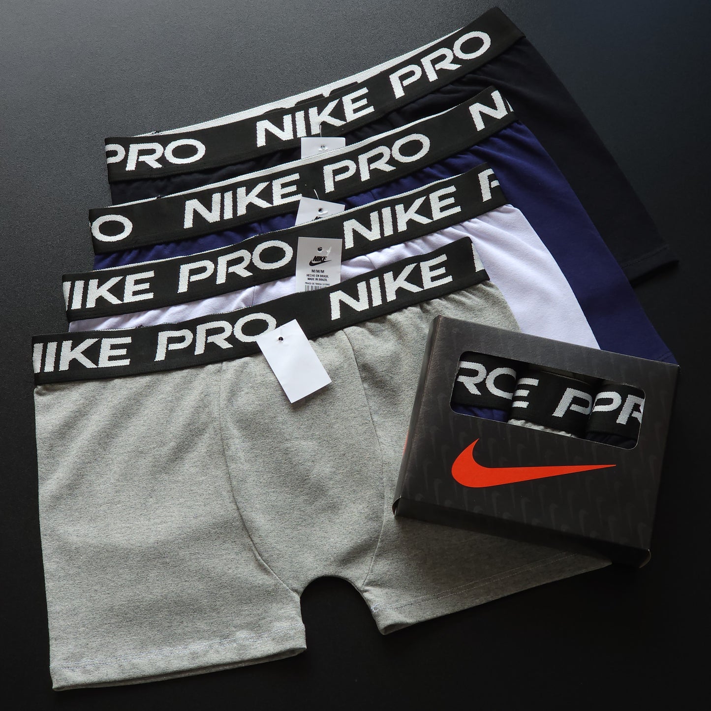 1 GRADE (12 CUECAS) PREMIUM COR ÚNICA PRETO - (4 CAIXINHAS GRÁTIS)