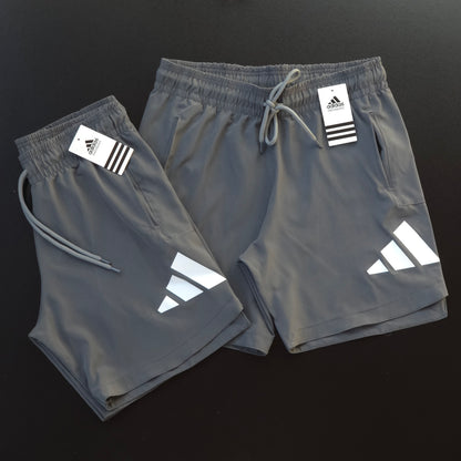 Short Elastano  - Cinza Chumbo