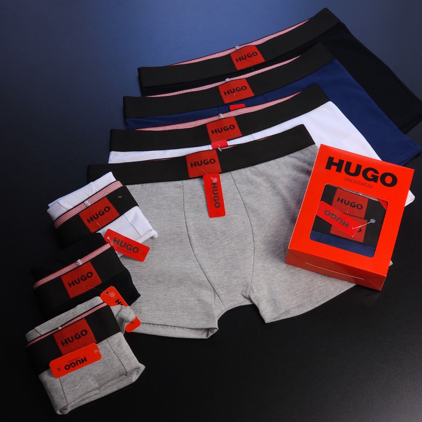 1 GRADE (12 CUECAS) LUXO 3 CORES - (4 CAIXINHAS GRÁTIS)