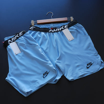 Short Elastano - Azul Bebê